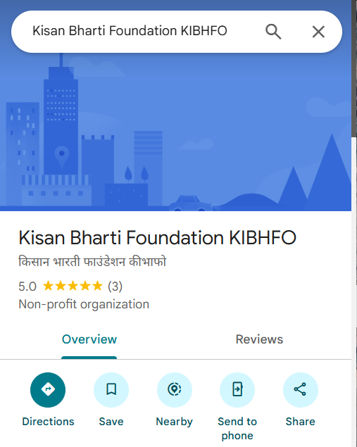 Support Kisan Bharti Foundation